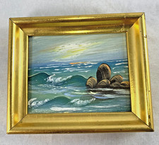 QUADRO CASA DELLE BAMBOLE IN MINIATURA DIPINTO A MANO MADE IN SPAGNA 2,75 X 3,25 POLLICI