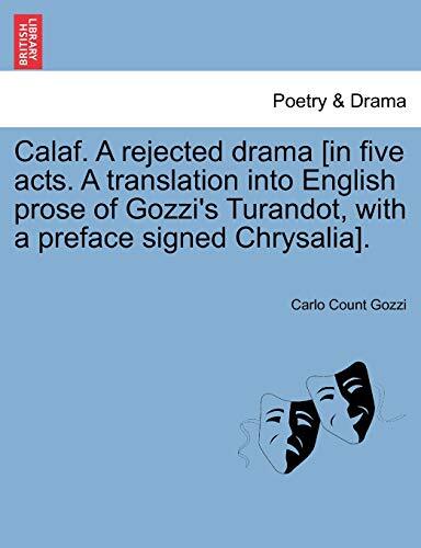 Gozzi calaf a rejected - gozzi,