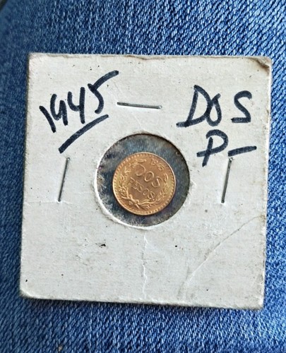 Moneta oro pesos messico - moneta,
