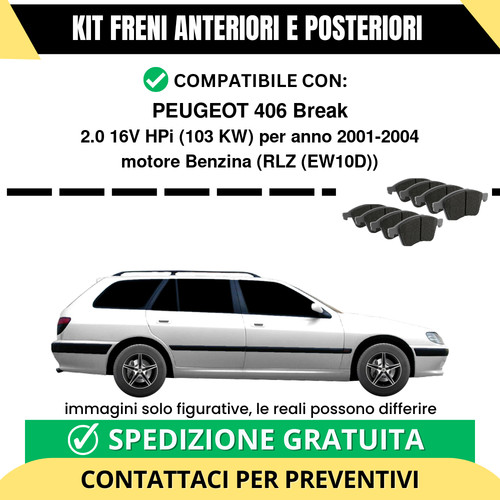 Pastiglie freno ant - pastiglie, post