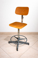 Sgabello industriale vintage