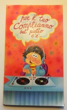 BIGLIETTO DI AUGURI SONORO VINTAGE - COMPLEANNO  1988 - NON TESTATO - RARISSIMO