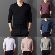 T-shirt uomo top sottile verde