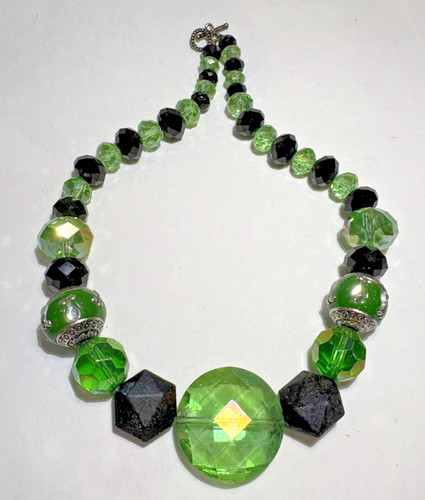 Collana vintage vetro - in,