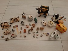 LOTTO COLLEZIONE 40 MUCCHE: CERAMICA, PLASTICA, LEGNO - MUCCA DA COLLEZIONE
