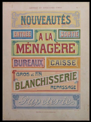 Insegna negozio art nouveau - insegna,