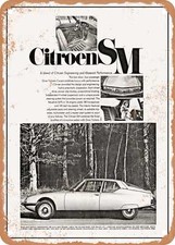 METAL SIGN - 1971 Citroen SM