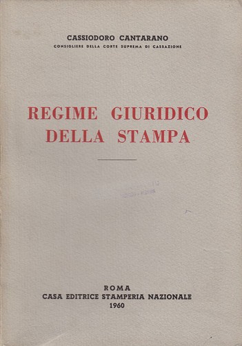 Cantarano cassiodoro regime - cassiodoro,
