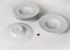 Set n.6 piatti fondi PHILIPPE DESHOULIERES Limoges France porcellana bianca 20A