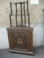 ANGOLIERA NEO-RINASCIMENTO RICCHI INTAGLI E COLONNINE CON RIPIANI  NOCE MASSELLO