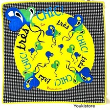 FOULARD BRACCIALINI "Très Chic" 55X55cm 70% lana 30% seta MADE IN ITALY