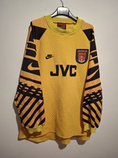 ARSENAL MAGLIA CALCIO 1995-1997 SHIRT JERSEY CAMISETA JVC NIKE GOALKEEPER