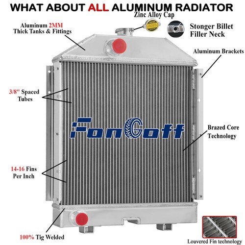 Row radiator fits case ih - 4,
