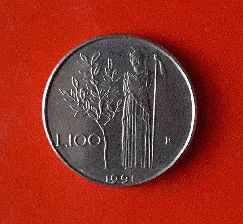 100 lire 1991 variante - variante, 99