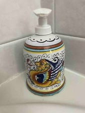 Portasapone ceramica Deruta stile raffaellesco firmato Bettini, usato - ottimo