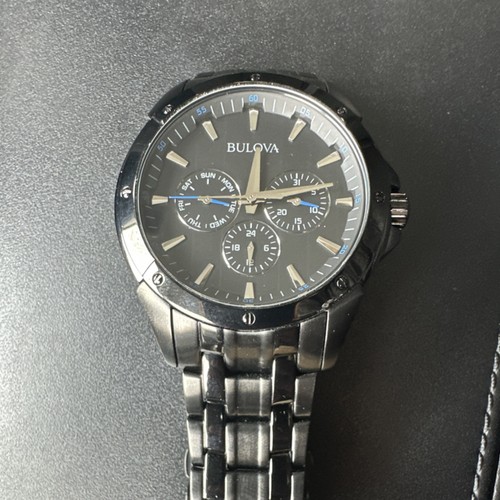 Bulova black stainless steel - stainless,