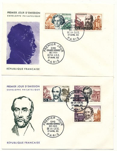 Francia 1963 lettera primo - 1963,