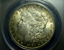 1881-S DOLLARO MORGAN ANACS MS63 ~ VSS VAM 9 (doppio e spuntato anni 8) ~ (lotto #1-9)