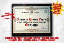 Laurea personalizzata quadro tifoso calcio squadra gonzaga ultras