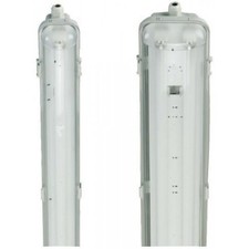 PLAFONIERA STAGNA 1/2 NEON LED TUBO T8 G13 60-120-150 CM 220V SOFFITTO IP65