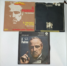 LOTTO 3x IL PADRINO COLONNA SONORA OST 7" 45 giri disco vinile