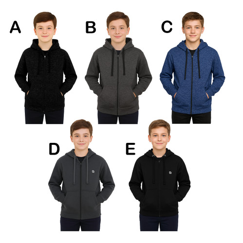 Felpa con cappuccio zip in - con,