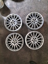 4 Cerchi Alfa ROMEO 156/147 R17 USATO 3 BUONI 1 DANNEGGIATO GIUGIARO RIPARABILE 