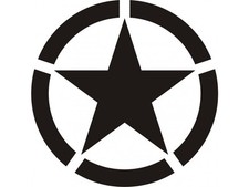 ADESIVO STELLA MILITARE BIKER