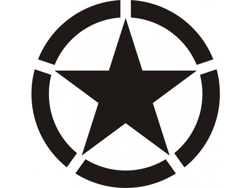 Adesivo stella militare - stella,