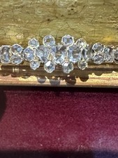 Spilla Oro 18 Kt E Diamanti Taglio Antico