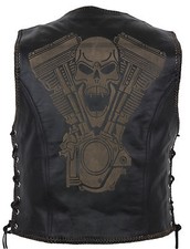 Gilet in pelle cappotto in