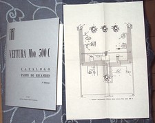 Manuale catalogo parti di ricambio FIAT 500 C TOPOLINO anni 1949 - 1950