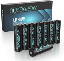Batterie AA, Batterie Litio AA 1,5V, Batteria Doppia a - Confezione Da 8