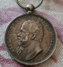 ANTICA MEDAGLIA INDIPENDENZA AG ITALIA GUERRE PER L'INDIPENDENZA VITTORIO EMANUELE