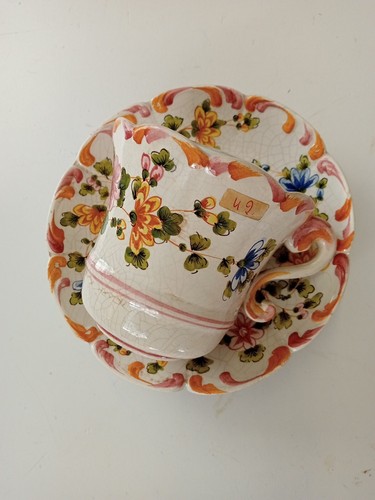 Antica tazza ceramica - , in