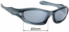 Lenti di ricambio per occhiali da sole SFx adatte a Oakley Monster Dog OO9028 - larghezza 60 mm