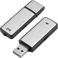 Registratore Vocale Digitale USB, Mini Registratore Vocale Spia Da 8 GB, Registr