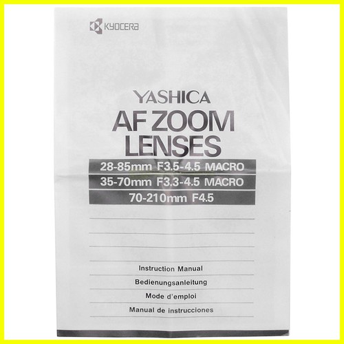 Yashica lenses 85mm - yashica, af