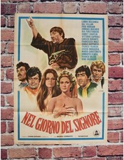 manifesto NEL GIORNO DEL SIGNORE franco franchi ciccio ingrassia A14