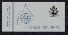 Vaticano, I viaggi del Papa, libretto n° 1 del 1985 con annulli FDC (14.3.85) 