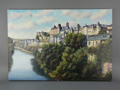 Huile sur toile signée - , c