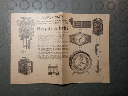 Catalogo 1961 ditta beco - catalogo,