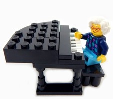 NUOVO LEGO GRANNY PIANIST con