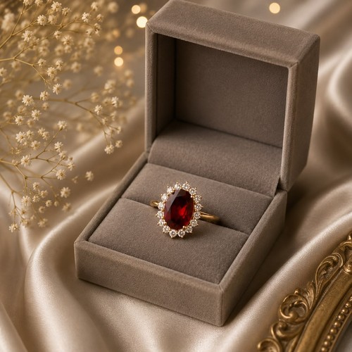 Anello fidanzamento rubino - di,