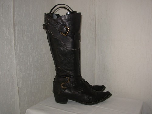 Khrio stivali pelle nero - khrio,