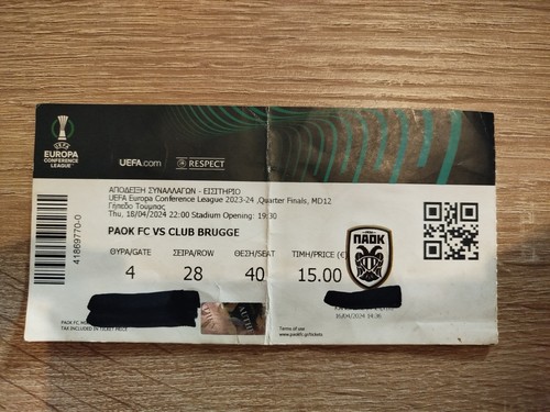 Paok biglietto club brugge - -,
