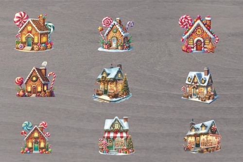 Decorazione mista negozio - 9x,