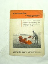  MACCHINA AGRICOLA VINTAGE TRATTORE D'EPOCA FRESATRICE PASQUALI 1959