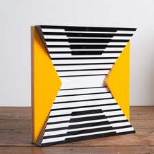 GIO SCHIANO SCULPTURE no victor vasarely ap art bridget riley optical dadamaino
