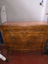 Cassettiera Legno massiccio e marmo FLLI. Cantù!